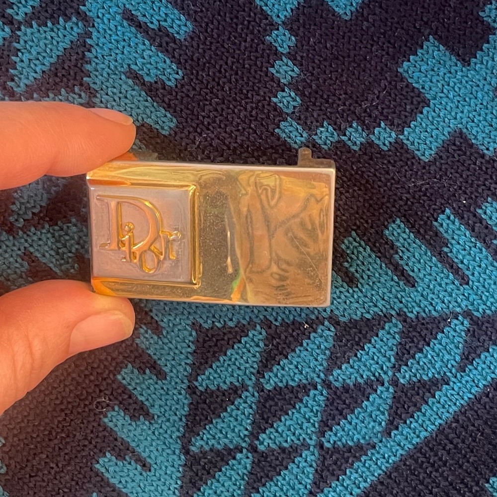 Dior Trotter 2-Tone Vintage Belt Clip - Picture 4 of 11